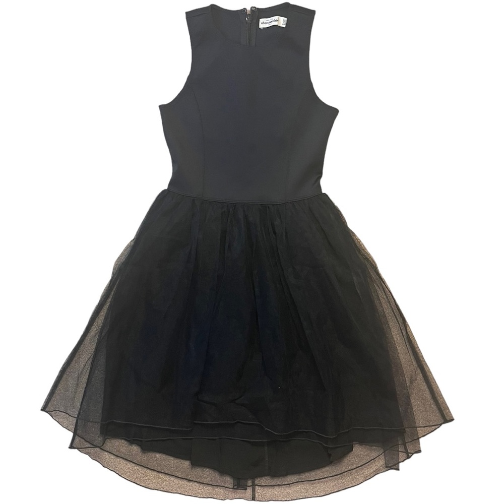 Elegant Black Sleeveless Kids Dress